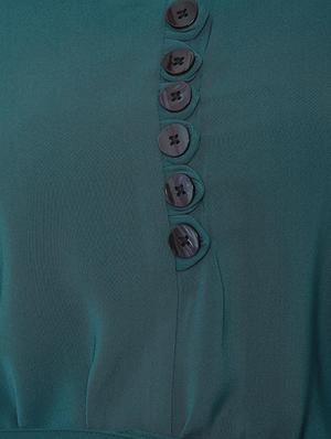 tie front button detail a-line dress - 16419295 - Standard Image - 4