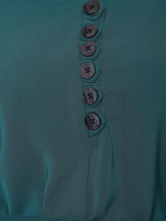 tie front button detail a-line dress - 16419295 - Zoom Image - 4