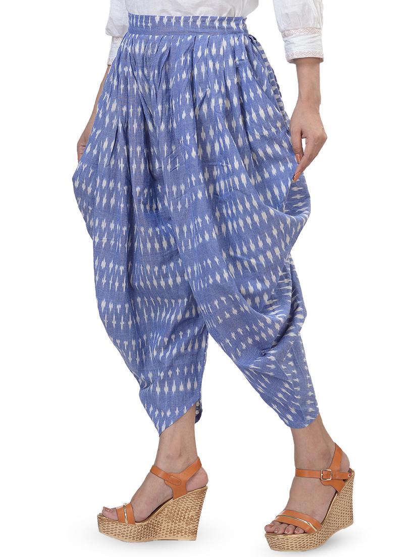 blue cotton dhoti salwar salwars - 16419465 - Zoom Image - 2