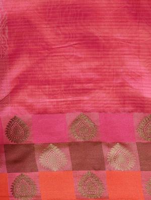 solid bordered saree with blouse - 16420304 - Standard Image - 2
