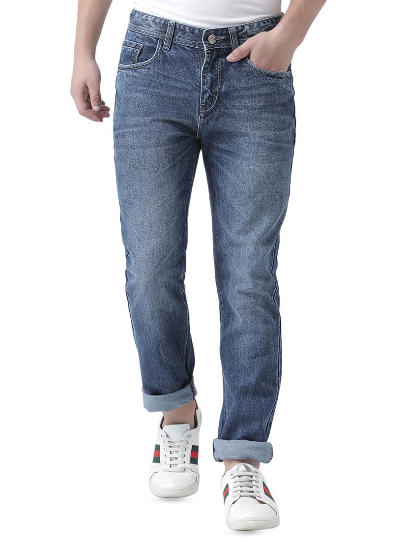 blue light washed denim jeans - 16420632 - Zoom Image - 1