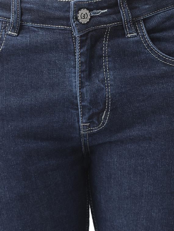 dark blue solid plain denim jeans - 16420642 - Zoom Image - 5