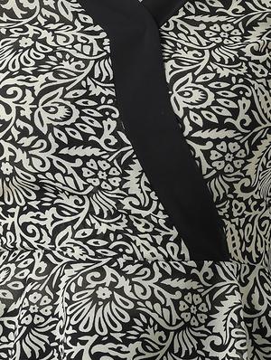 bell sleeved printed peplum top - 16420900 - Standard Image - 5