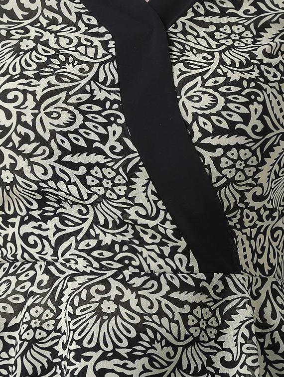 bell sleeved printed peplum top - 16420900 - Zoom Image - 5