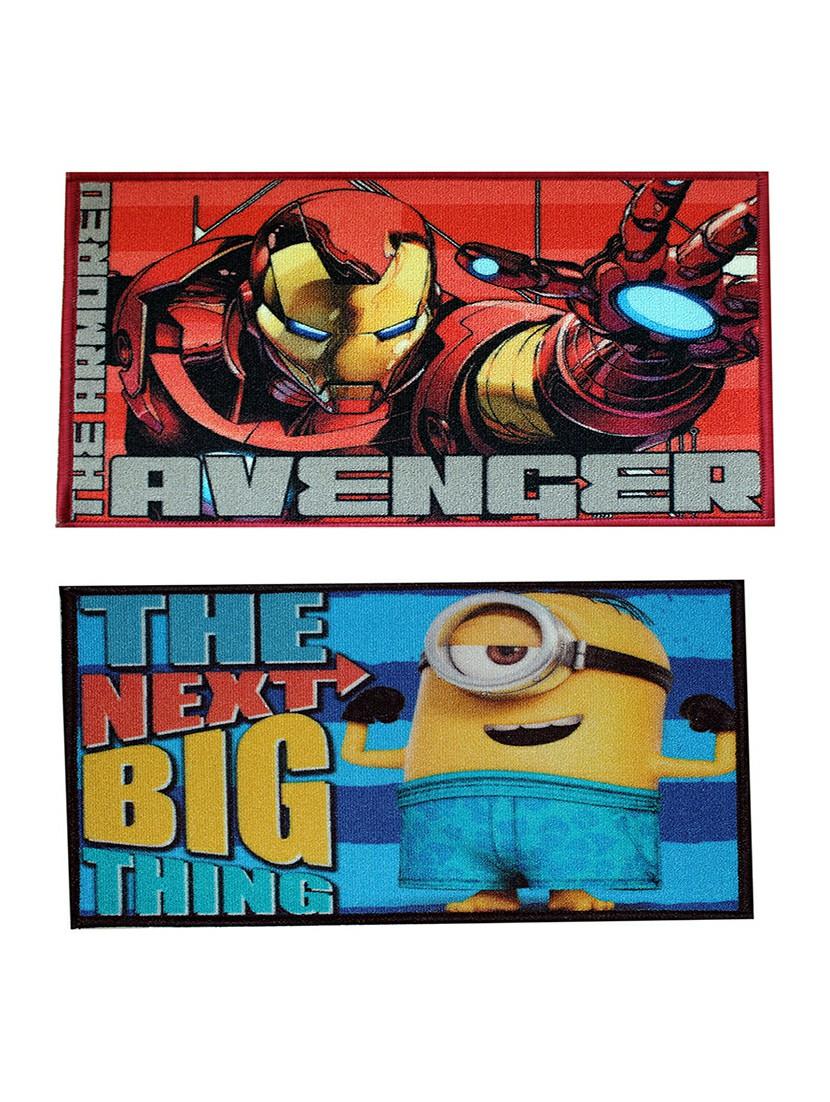 set of 2 multi colored polyester mat - 16423488 - Zoom Image - 1