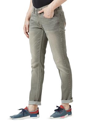 grey light washed denim jeans - 16423910 - Standard Image - 2