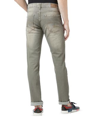 grey light washed denim jeans - 16423910 - Standard Image - 3