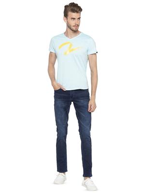 blue light washed denim jeans - 16423933 - Standard Image - 4
