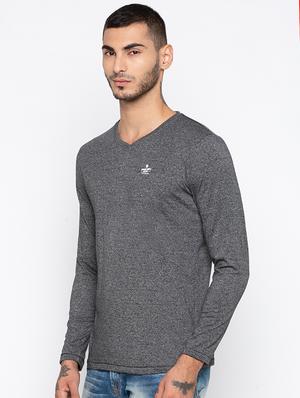 grey solid t-shirt - 16423960 - Standard Image - 2