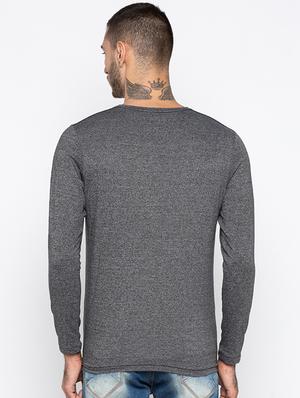 grey solid t-shirt - 16423960 - Standard Image - 3