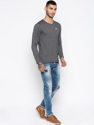 grey solid t-shirt - 16423960 - Standard Image - 4