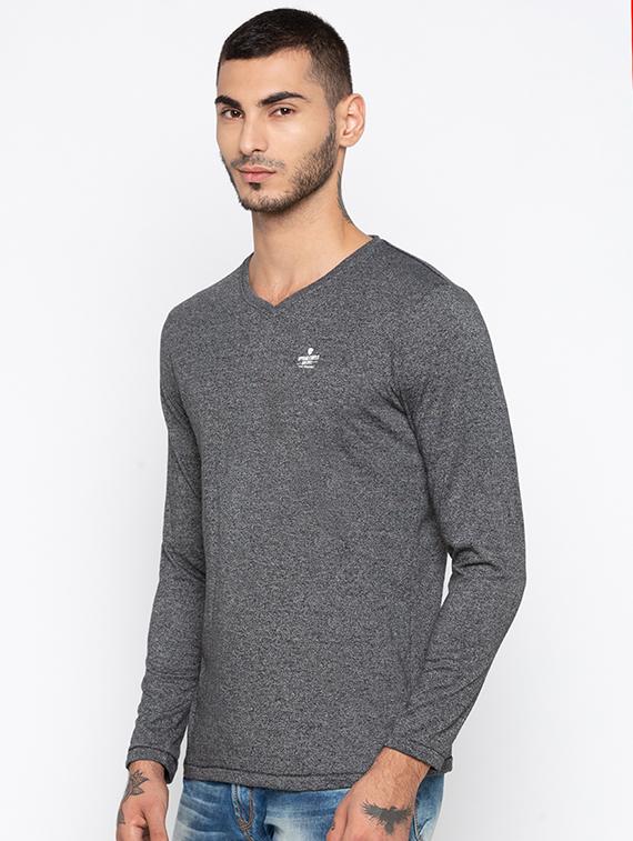 grey solid t-shirt - 16423960 - Zoom Image - 2