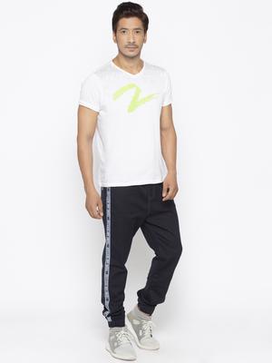 blue side taped plain joggers - 16424005 - Standard Image - 4