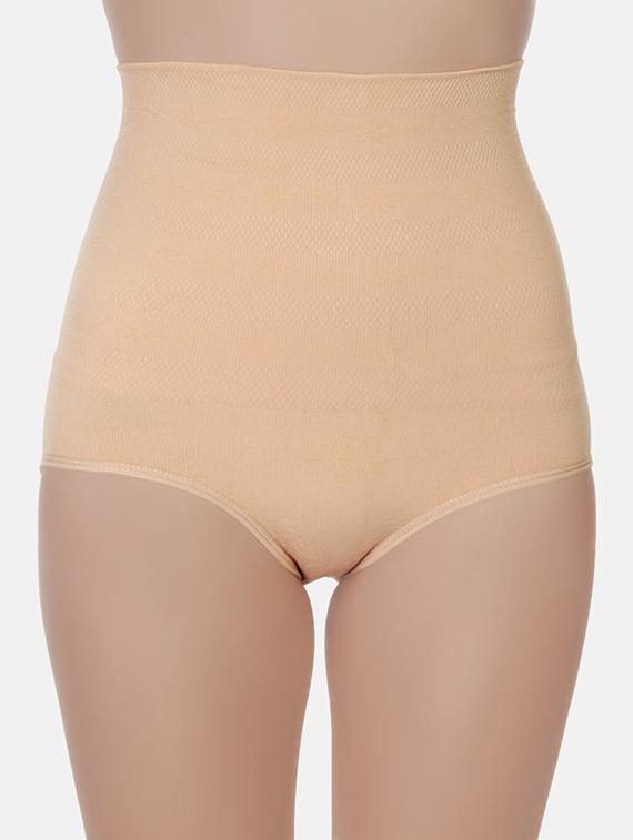 beige cotton tummy tucker shapewear - 16424046 - Zoom Image - 1