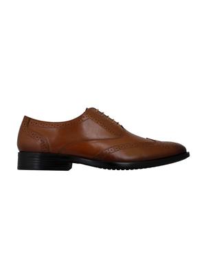 pelle albero tan leather lace-up brouges - 16424323 - Standard Image - 2