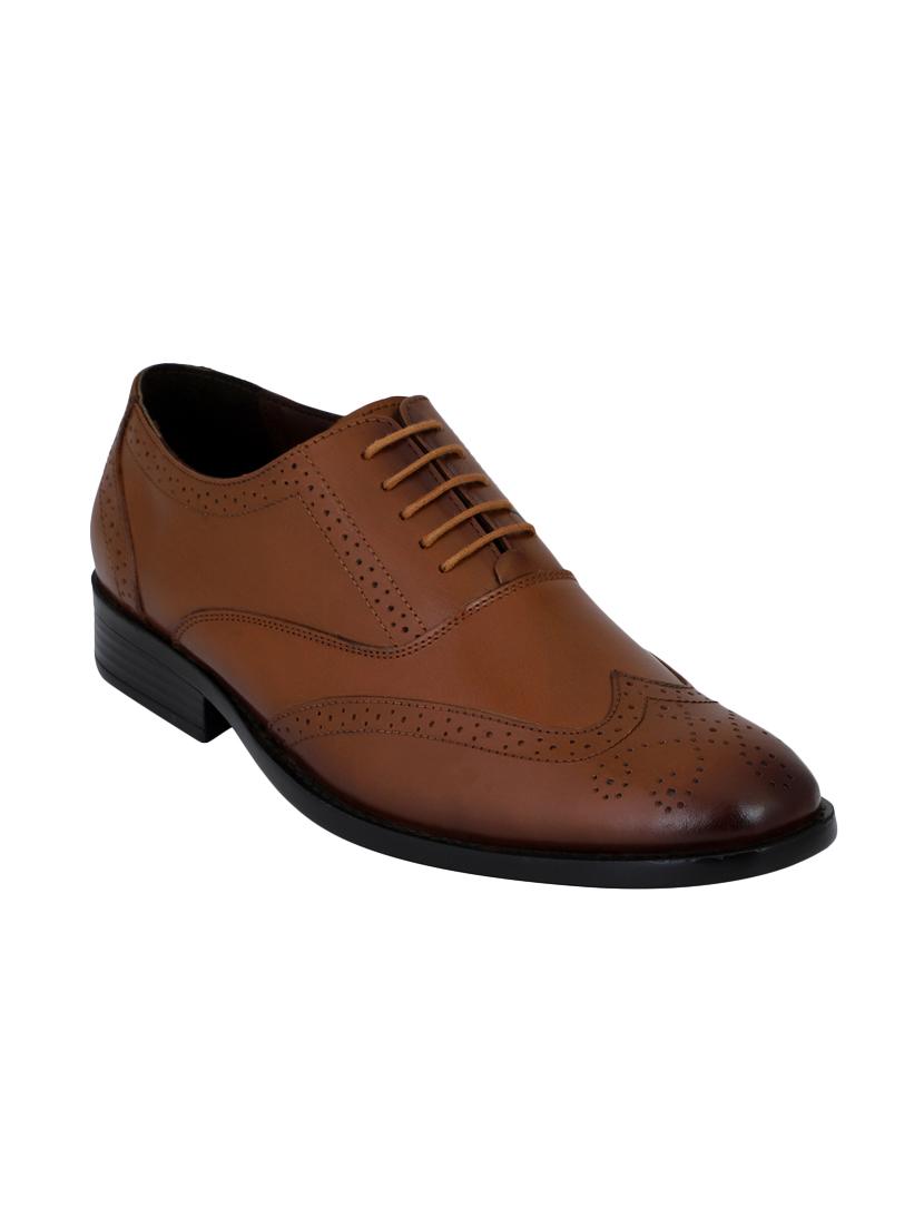 pelle albero tan leather lace-up brouges - 16424323 - Zoom Image - 1