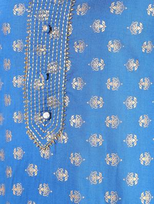 block printed straight kurta - 16424439 - Standard Image - 6