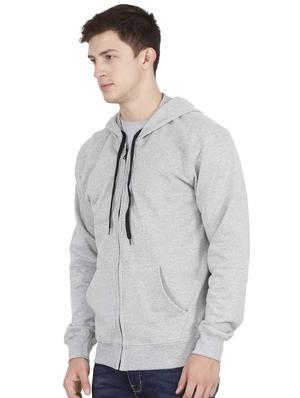 light grey solid sweatshirt - 16425265 - Standard Image - 2
