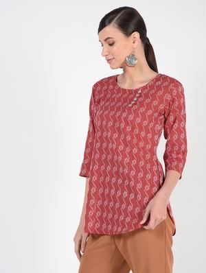 kaantha straight kurti - 16425366 - Standard Image - 3
