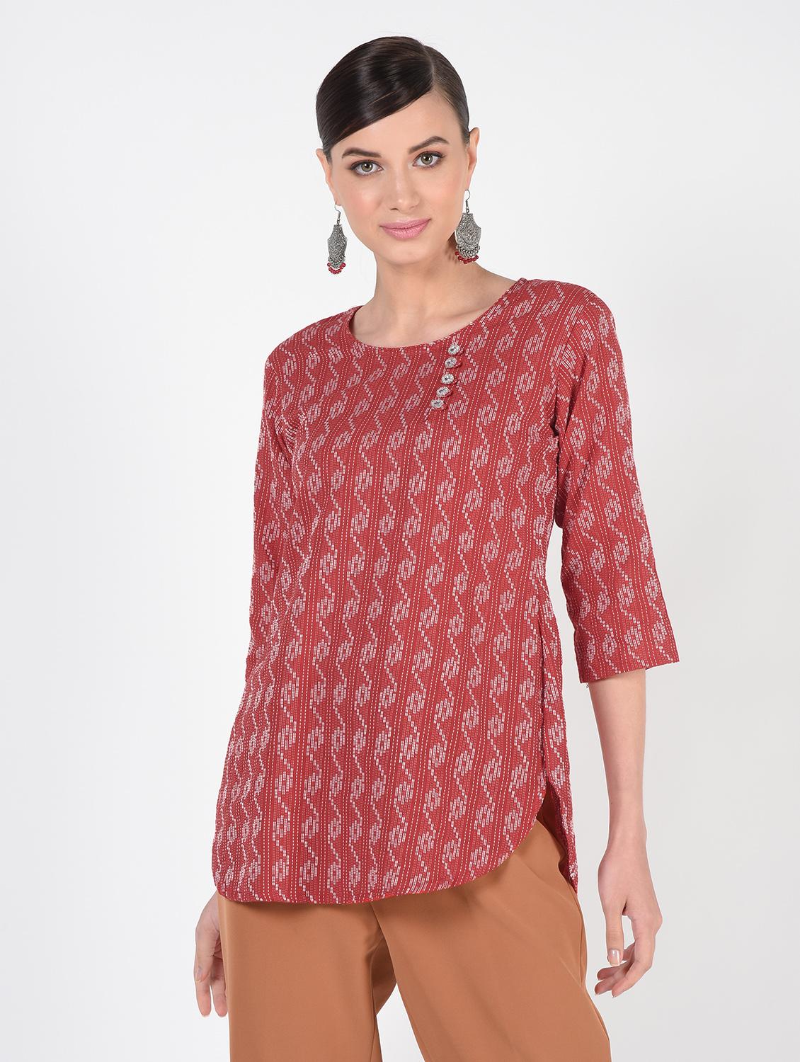 kaantha straight kurti - 16425366 - Zoom Image - 2