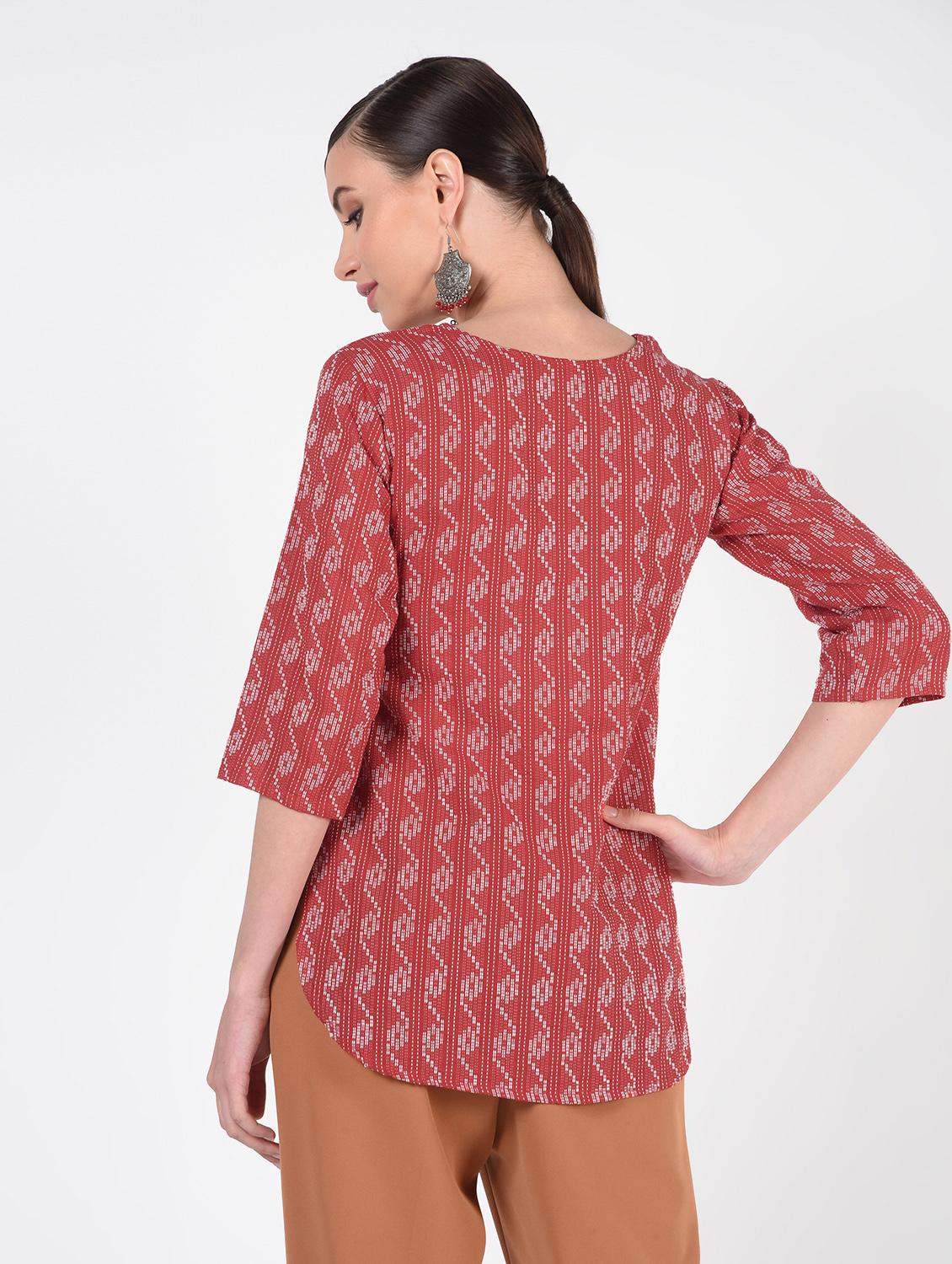 kaantha straight kurti - 16425366 - Zoom Image - 4