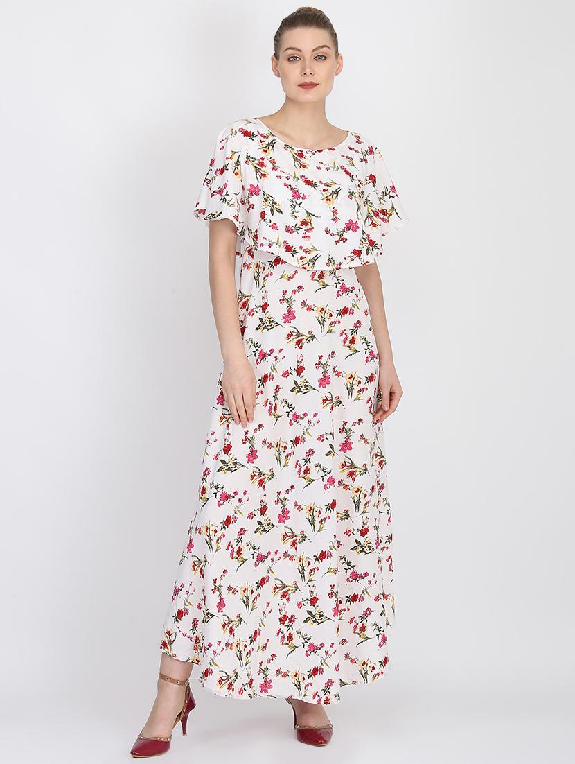 floral layered maxi dress - 16427867 - Zoom Image - 1
