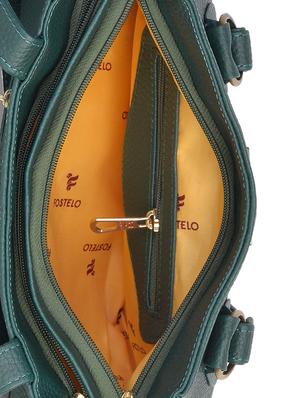green leatherette (pu) regular handbag - 16428288 - Standard Image - 3