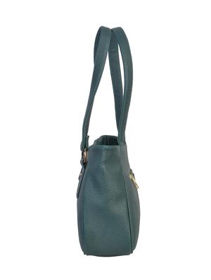 green leatherette (pu) regular handbag - 16428288 - Standard Image - 4