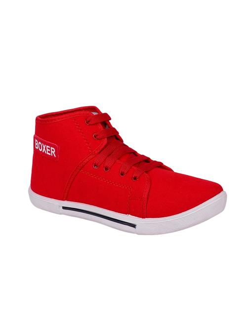 longwalk red canvas lace up sneakers - 16428521 - Standard Image - 1