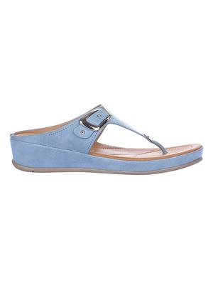 blue leatherette toe separator sandals - 16429081 - Standard Image - 2