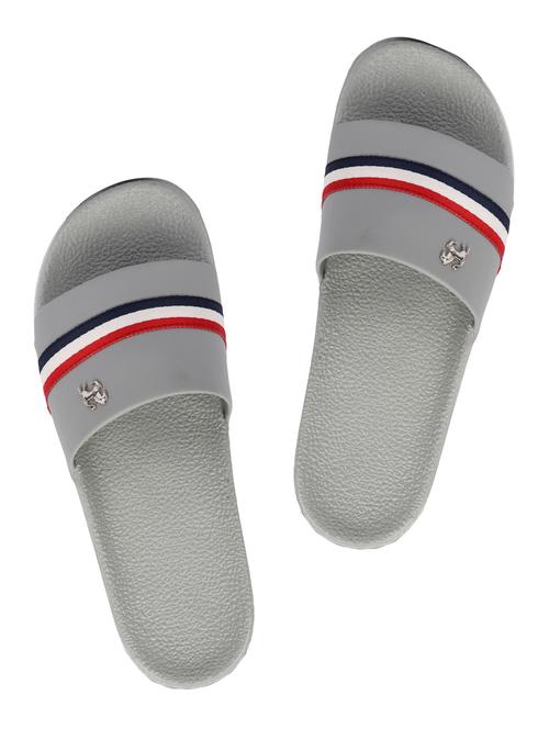 shoemate grey leatherette slip on flip flops - 16430425 - Standard Image - 1