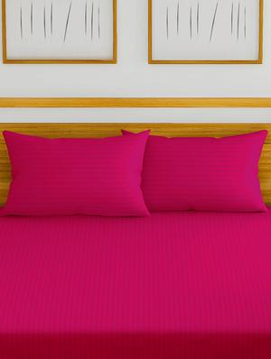 100% mercerized cotton king size double bedsheet with 2 pillow covers. - 16430496 - Standard Image - 2