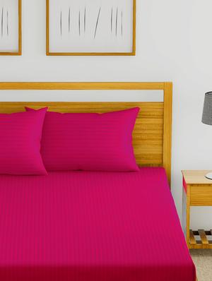 100% mercerized cotton king size double bedsheet with 2 pillow covers. - 16430496 - Standard Image - 3