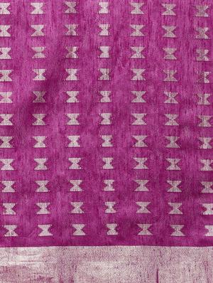 self-design woven saree with blouse - 16430709 - Standard Image - 5