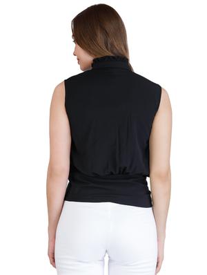 tie front frill detail top - 16430719 - Standard Image - 3