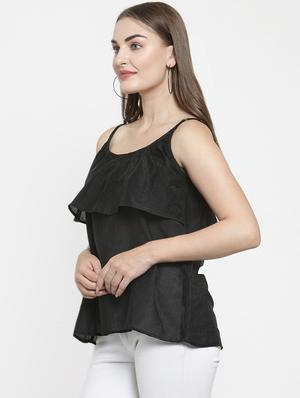 cami neck ruffle detail layered top - 16431735 - Standard Image - 2