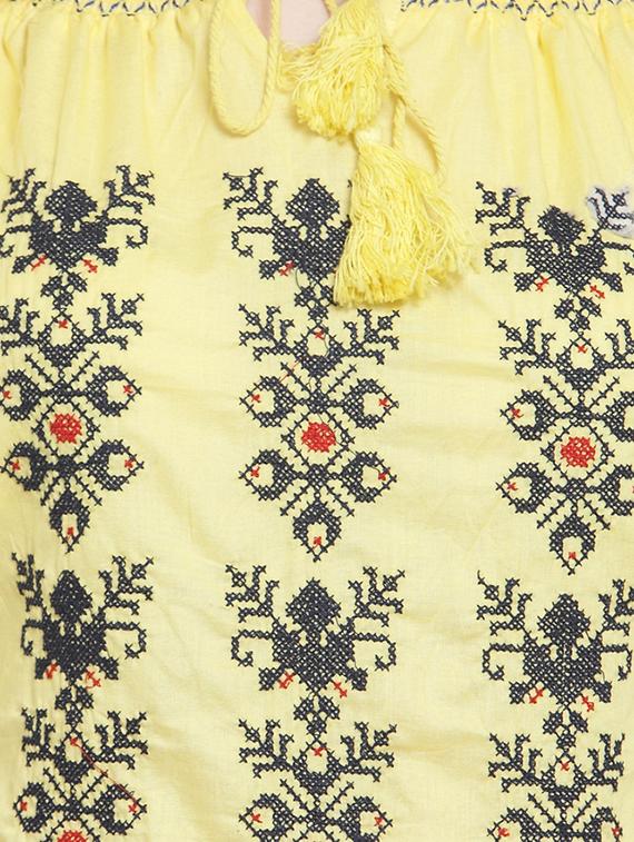 mellow yellow embroidered top - 16431917 - Zoom Image - 5