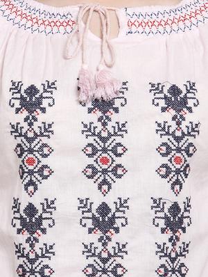 pink cotton regular top - 16431921 - Standard Image - 5
