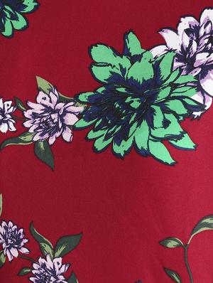 curved hem floral top - 16432760 - Standard Image - 5