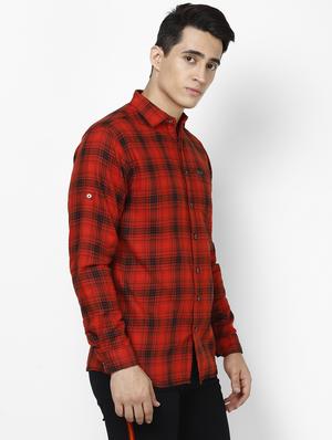 red checkered casual shirt - 16433634 - Standard Image - 2