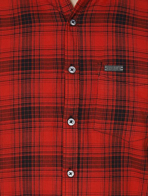 red checkered casual shirt - 16433634 - Zoom Image - 4