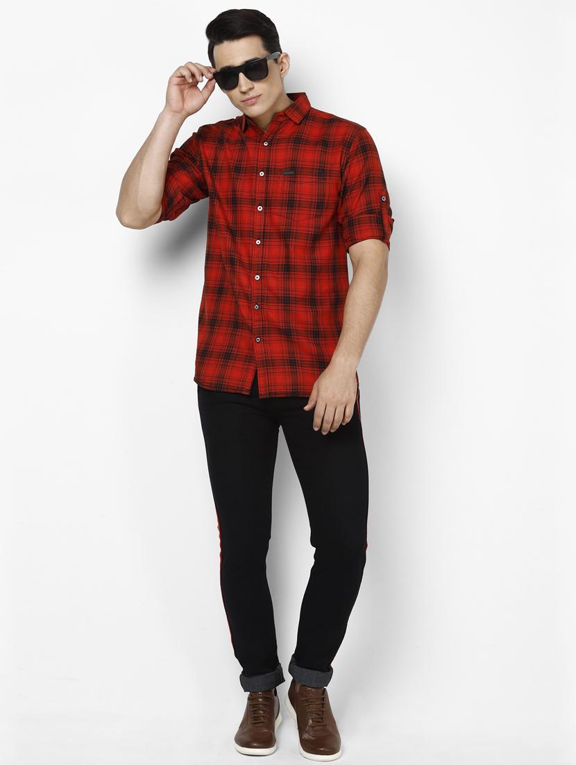 red checkered casual shirt - 16433634 - Zoom Image - 5