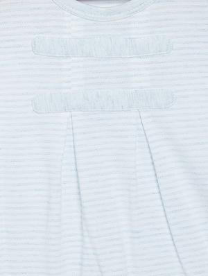 blue cotton romper - 16433951 - Standard Image - 3