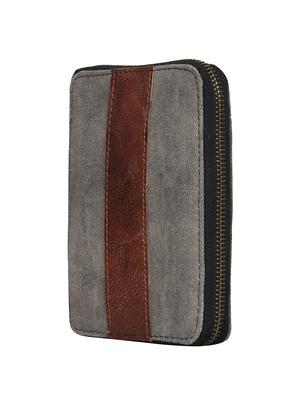 grey canvas regular clutch - 16434292 - Standard Image - 4