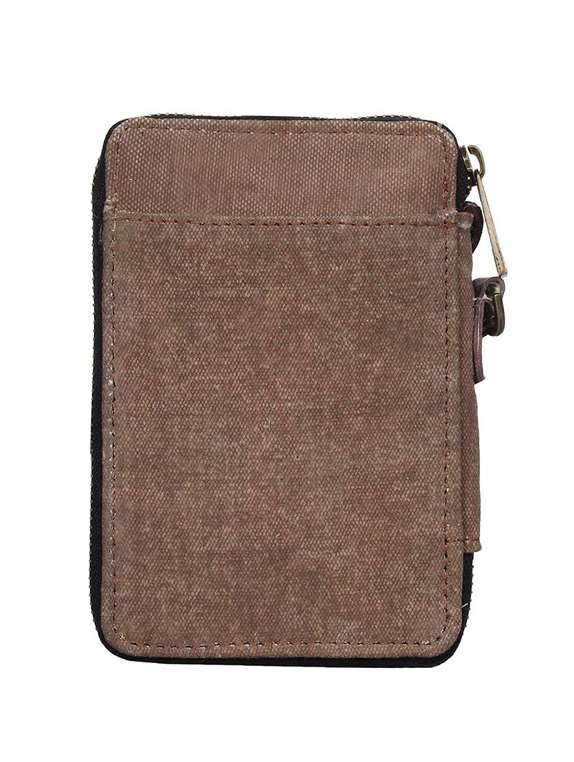 brown canvas regular clutch - 16434294 - Zoom Image - 2