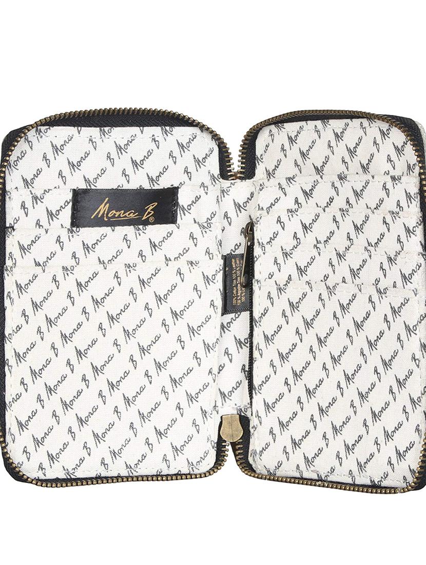 brown canvas regular clutch - 16434294 - Zoom Image - 3