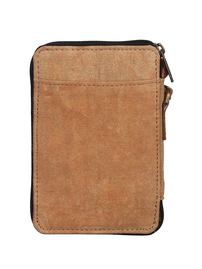 brown canvas regular clutch - 16434295 - Zoom Image - 2
