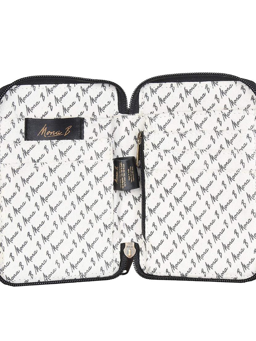 brown canvas regular clutch - 16434295 - Zoom Image - 3