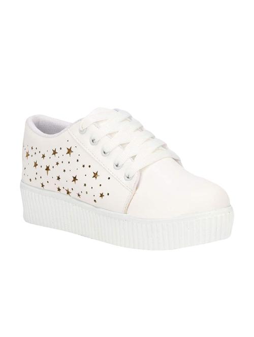 white lace-up sneakers - 16435712 - Standard Image - 1