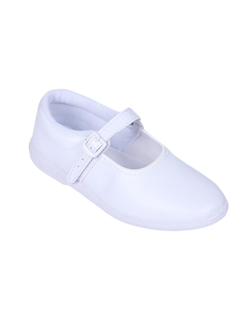 white leatherette ballerinas - 16435756 - Zoom Image - 1